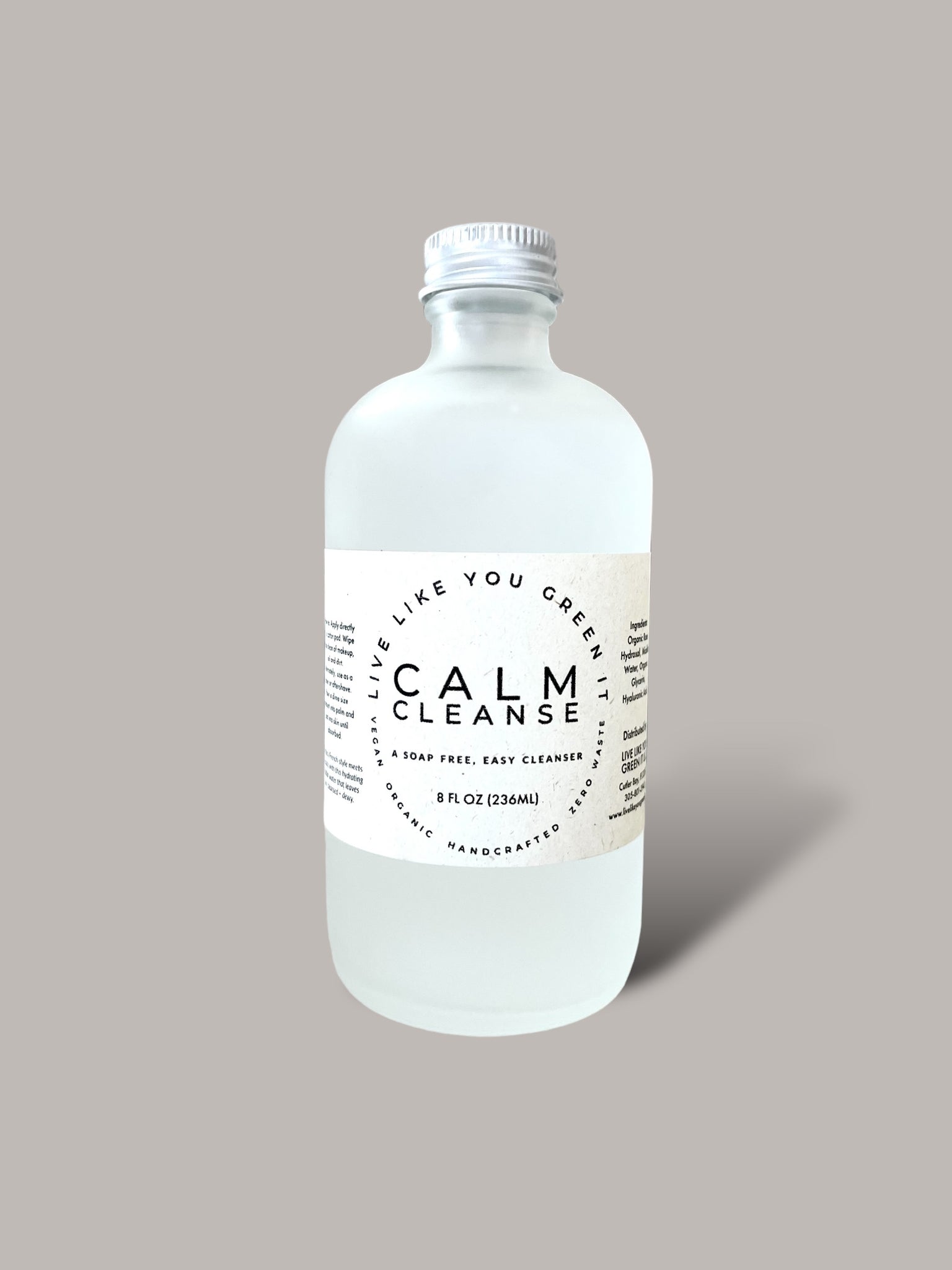 Calm Cleanse | Sensitive Skin Facial Cleanser with Rose Water Live Like You Green It