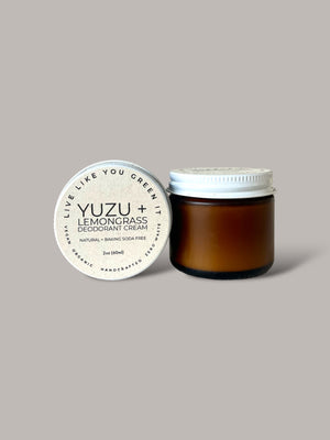 Yuzu & Lemongrass Natural Deodorant for Sensitive Skin Live Like You Green It