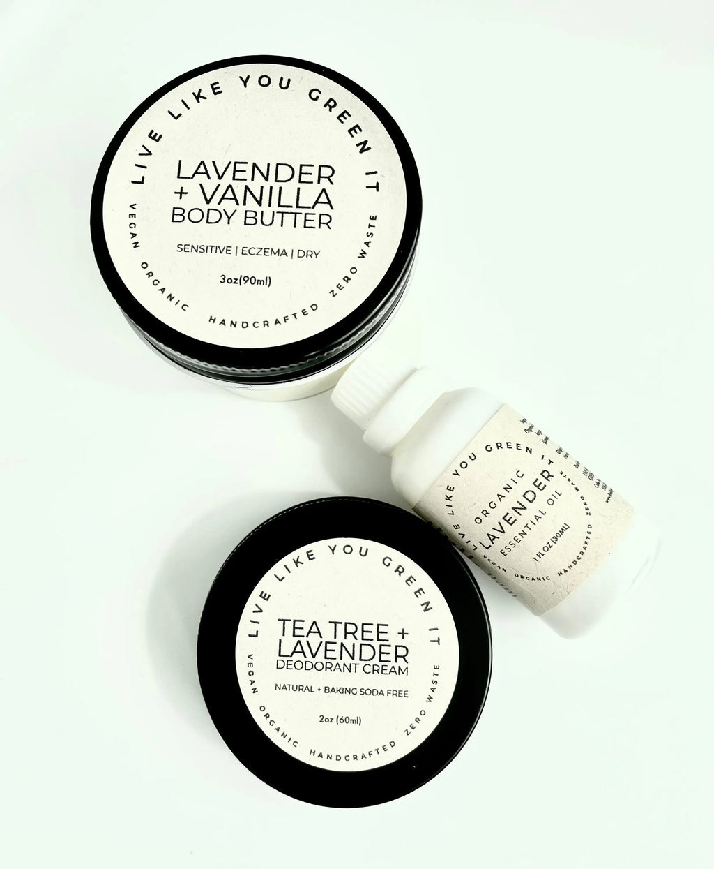 Lavender Lovers Gift Set | Zero Waste Gift Box | Body Butter, Deodorant, Oil + Bath Bomb Live Like You Green It