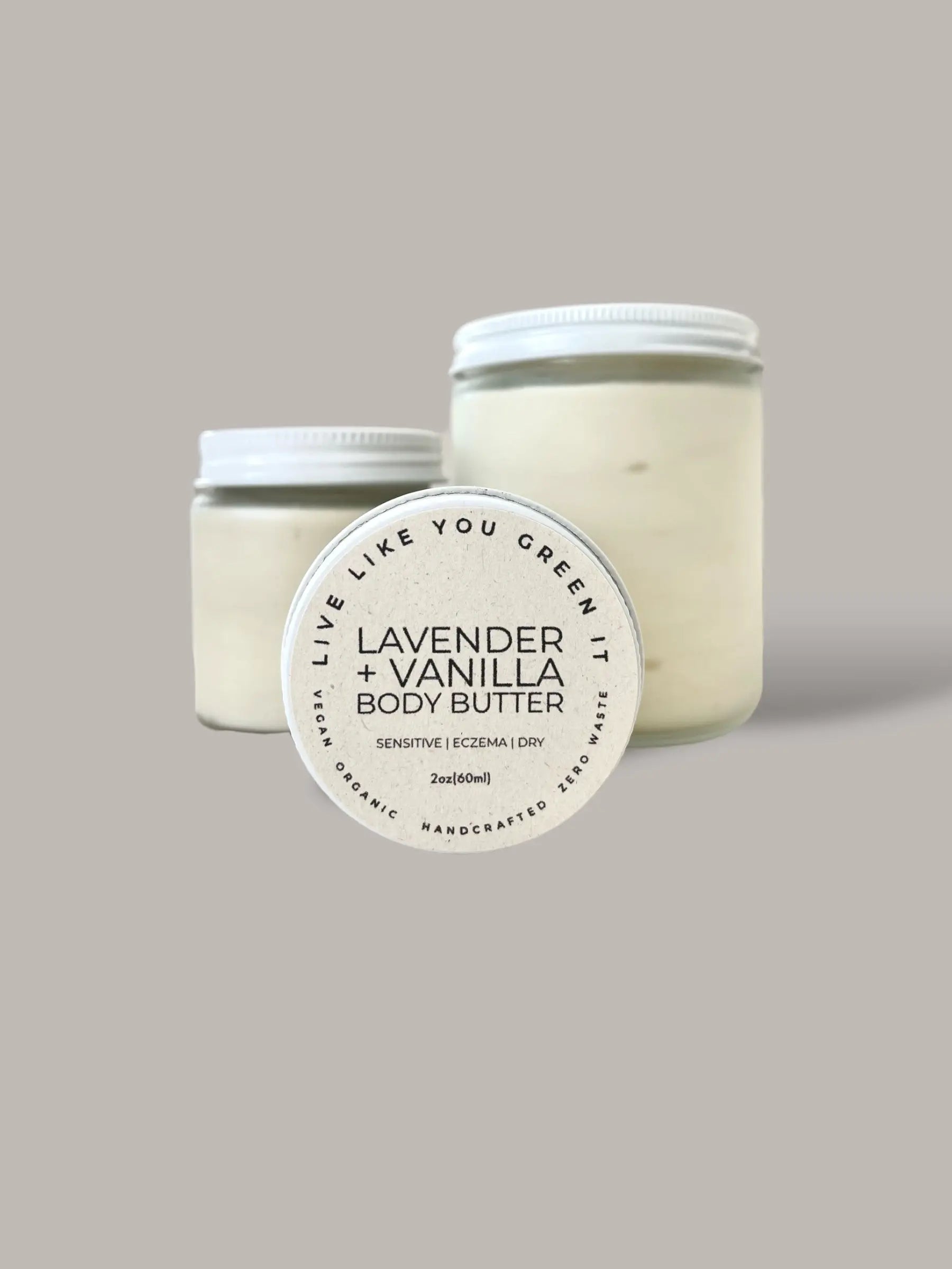 Lavender &amp; Vanilla Body Butter // Sensitive Skin &amp; Eczema Relief Live Like You Green It