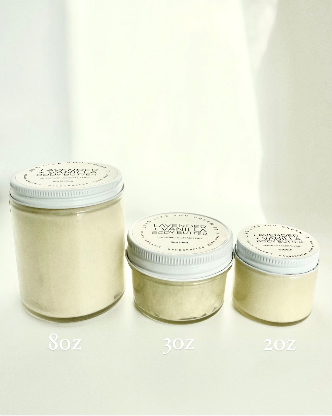 Body Butter | Lavender & Vanilla | Dry Skin Savior | Shea, Mango & Cocoa Butter | Eczema & Psoriasis Relief Live Like You Green It